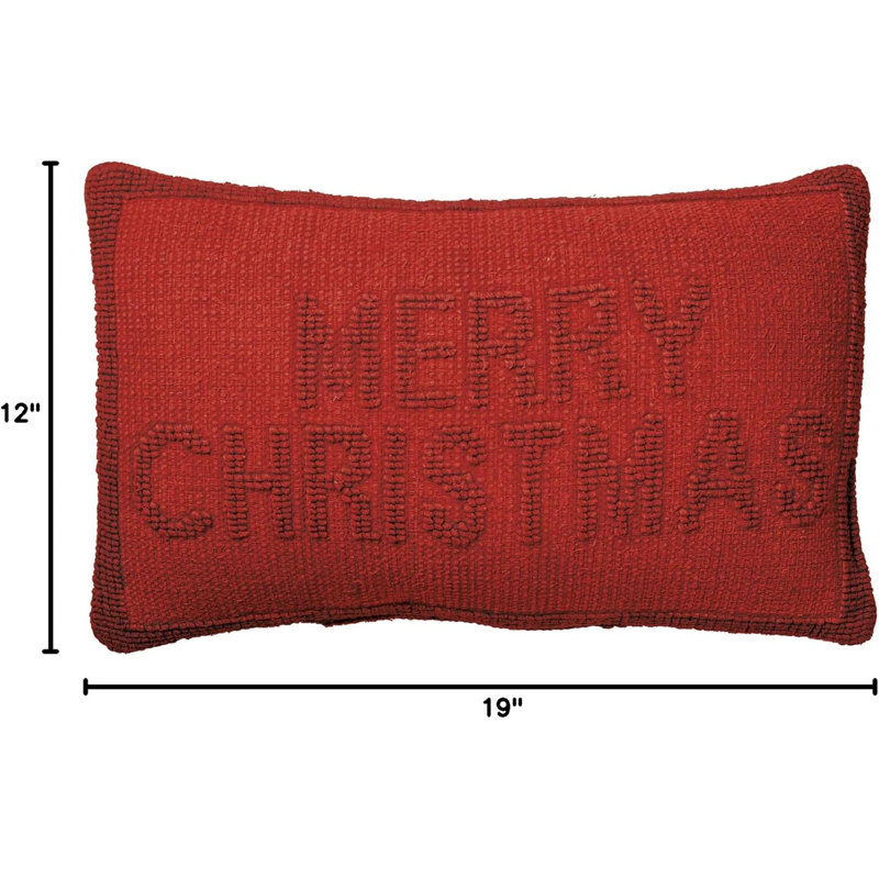 Coussin de Noël Primitives de Kathy Merry Christmas - 19 po x 12 po