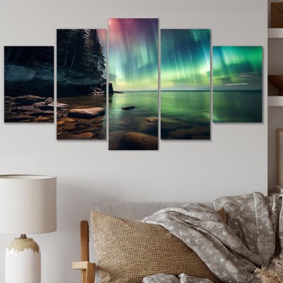 Laoise - Northern Lights Canvas Print - 5 Panels