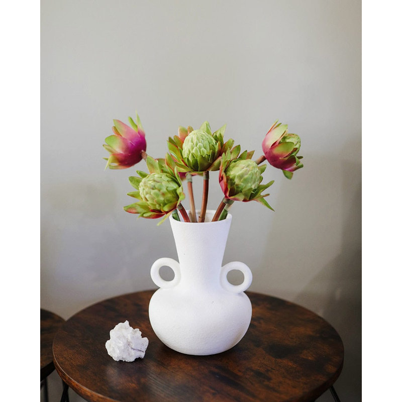 Faux Green Waratah Protea 16.5”, Pink, 31" H x 6" W