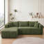 Canapé modulaire de 105 po avec canapé en forme de L et canapé-lit modulaire sans dossier de 105 po-673777506-673777507-673777516