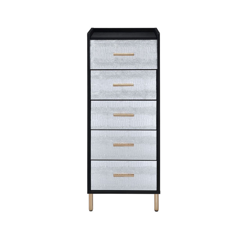 Armoire à bijoux à 4 tiroirs avec plateau relevable