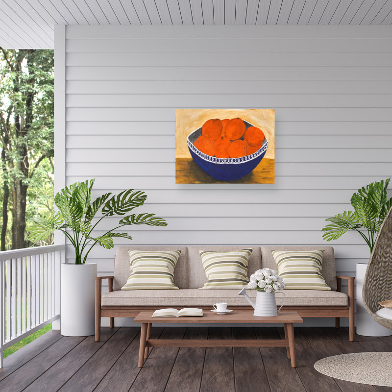 Dale Hefer  Very Orange Outdoor  Canvas, H 14 po x l 19 po