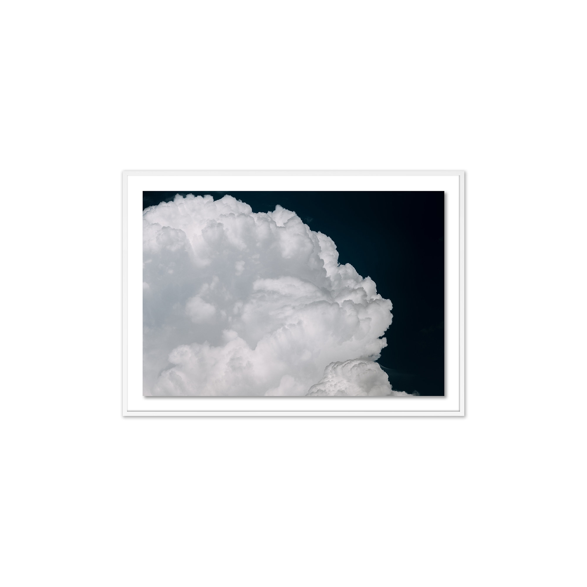 Cumulus by Michael Schauer, 43" H x 60" W x 2.5" D, White