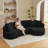 Compression Curved Sectionals Corduroy Modern L Shape For Home Lounge