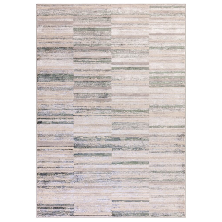 Anandita Stripe Green Area Rug