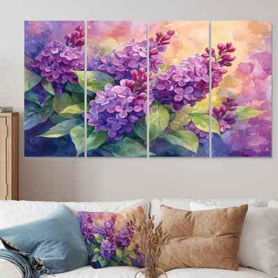 Lilas dans le jardin Realim I - In Wall Art - Décoration murale traditionnelle