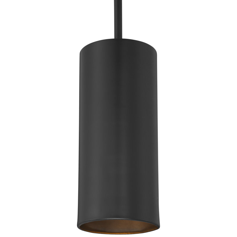 Courter 1 - Light Single Pendant, Matte Black, 10.5" H x 4.5" W x 4.5" D, Replaceable LED