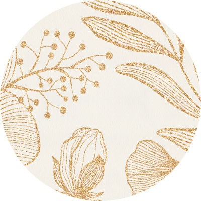 Beesley Floral Vinyl Area Rug
