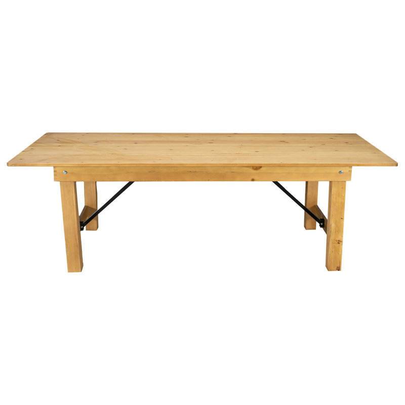 Table de salle à manger Dejon, H 30 po x L 96 po x l 40 po, Clair naturel