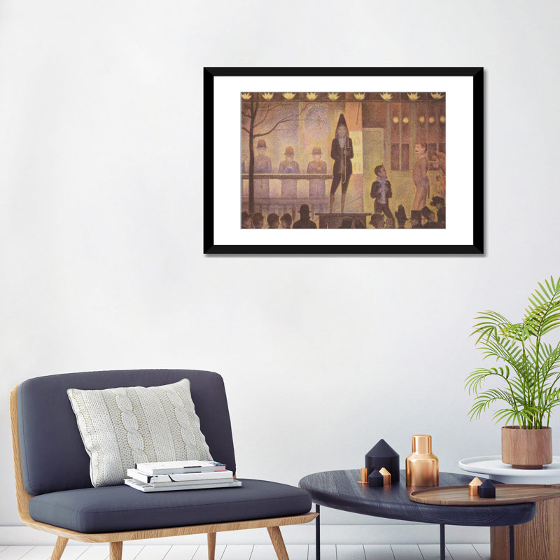 «Circus Sides Show (Parade de Cirque) 1887-1888» par Georges Seurat, reproduction d'art sur toile, H 24 po x l 32 po x P 1 po