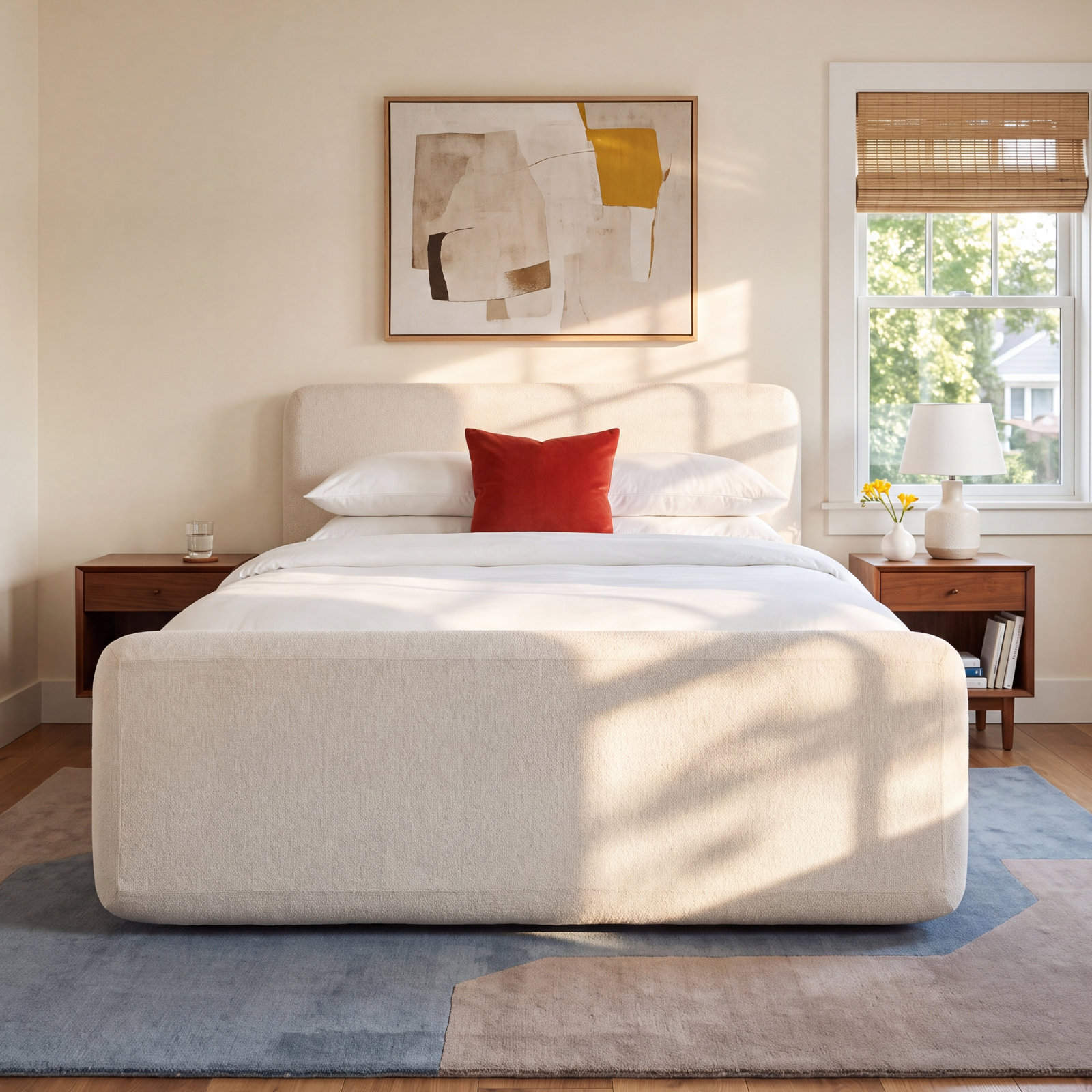 Antibes Upholstered Panel Bed, King 