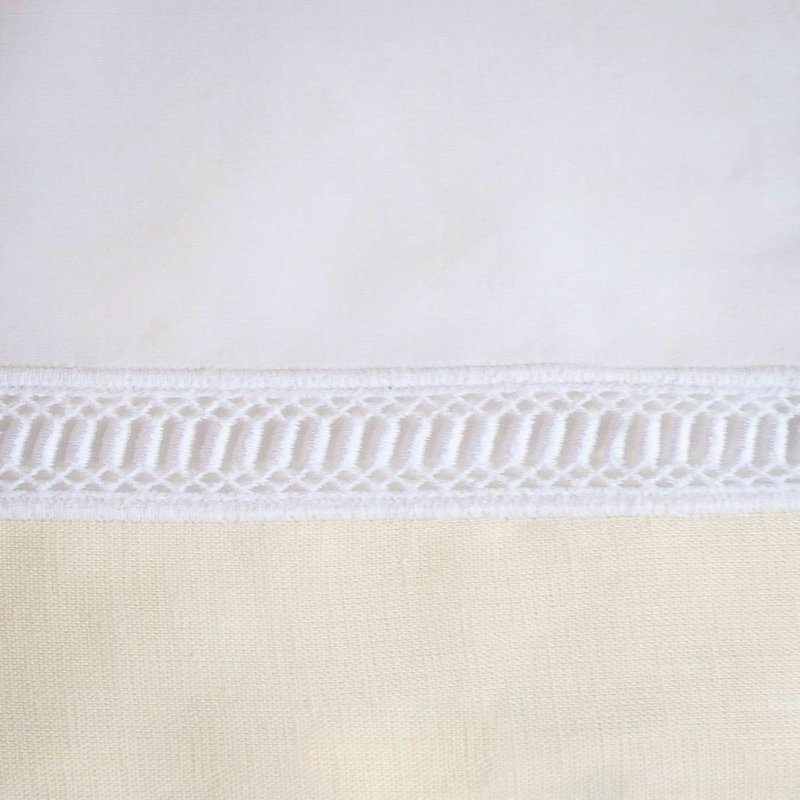 Ensemble de serviettes 6 pièces Linea, Blanc/Ivoire, 22 po x 22 po