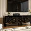 Pine Wood TV Stand with Printed Panels-1906713334