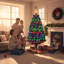 Lighted Artificial Christmas Tree-1164224777