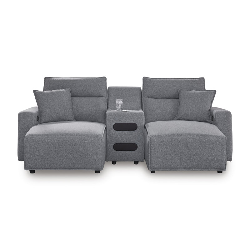 Canapé modulaire inclinable électrique avec méridienne 3 pièces Modmax