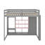 Lit mezzanine en bois pleine grandeur avec garde-robe, tablettes et armoire-116934856-116934858