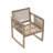 Outdoor Acacia Solid Wood Dining Chairs With Cushions