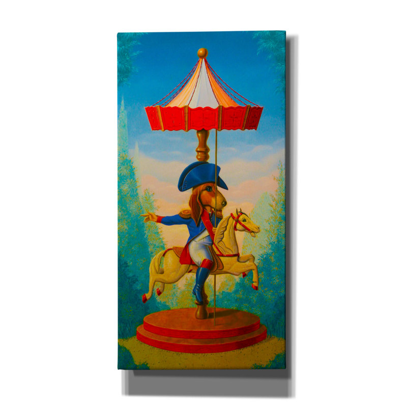 «Little Carousel» par Valery Vecu Quitard, H 24 po x l 12 po x P 0,75 po
