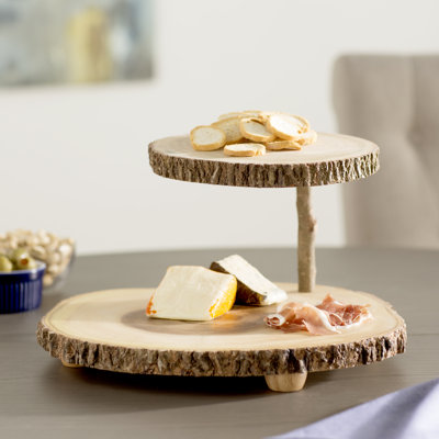 Jennette Wood Tiered Stand