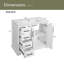 Meuble-lavabo moderne 36 "avec lavabo en céramique