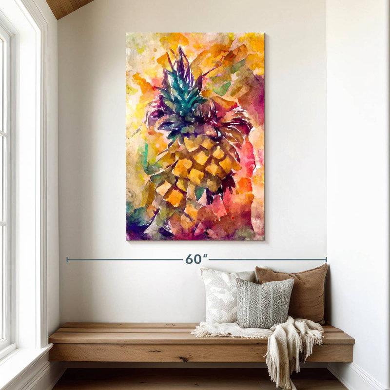 Yarlin Colorful Pineapple, 48" H x 32" W