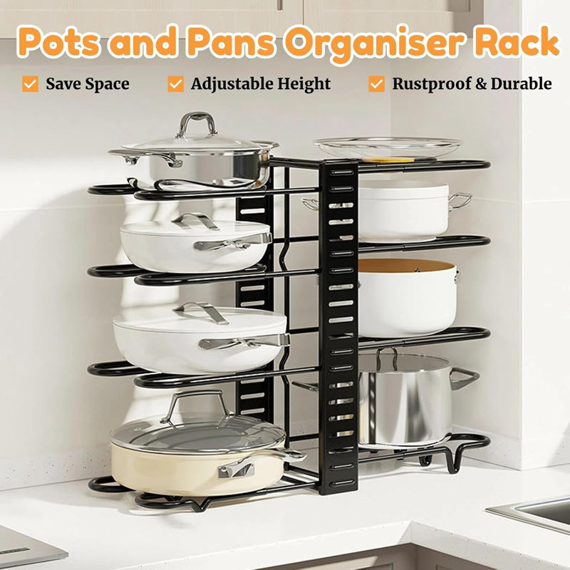 Pots and Pans Organizer Rack