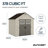 Suncast Tremont 8 ft. W x 7 ft. D Resin Storage Shed