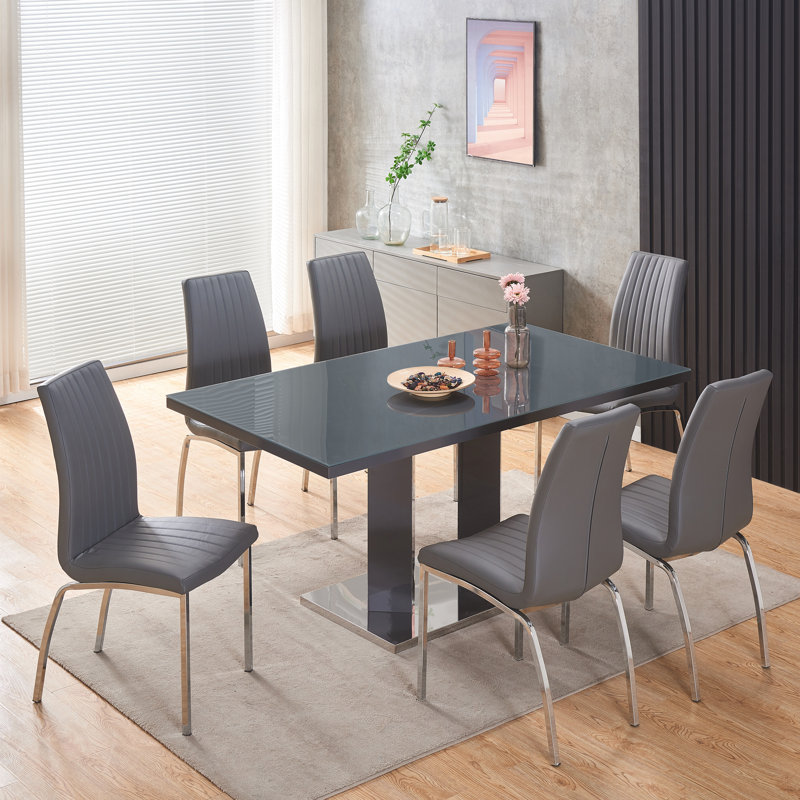 Aumiller Dining Set, Grey 