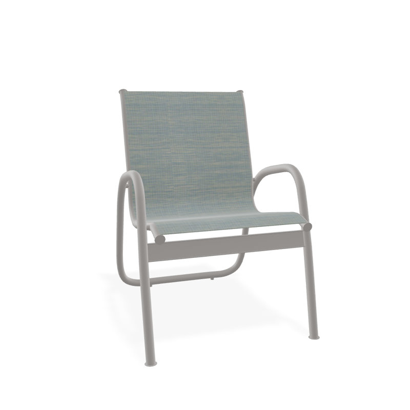 Fauteuil de patio Gardenella, Gris chaleureux texturé, Baja