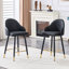 Tabouret de bar moderne en cuir synthétique avec dossier haut et repose-pieds doré, siège d'une hauteur de 25 po-675210426-675047822