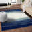 Rifiki Abstract Blue/Cream Area Rug-582808937