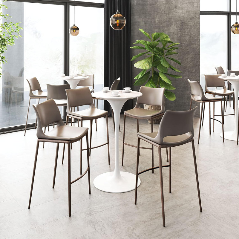 Tabouret de bar Ace brun et noyer