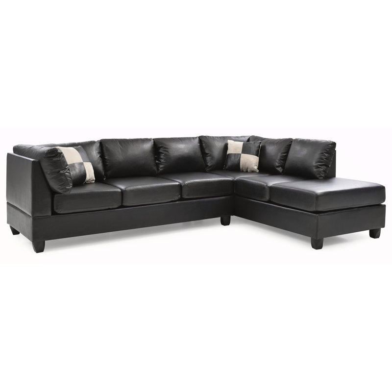Canapé modulaire Malone (3 boîtes), NOIR, Noir