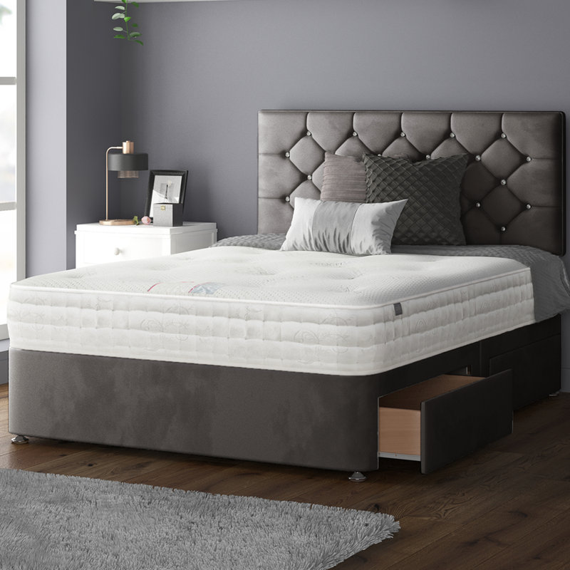 Farallones Upholstered Headboard, Double (4'6), Charcoal