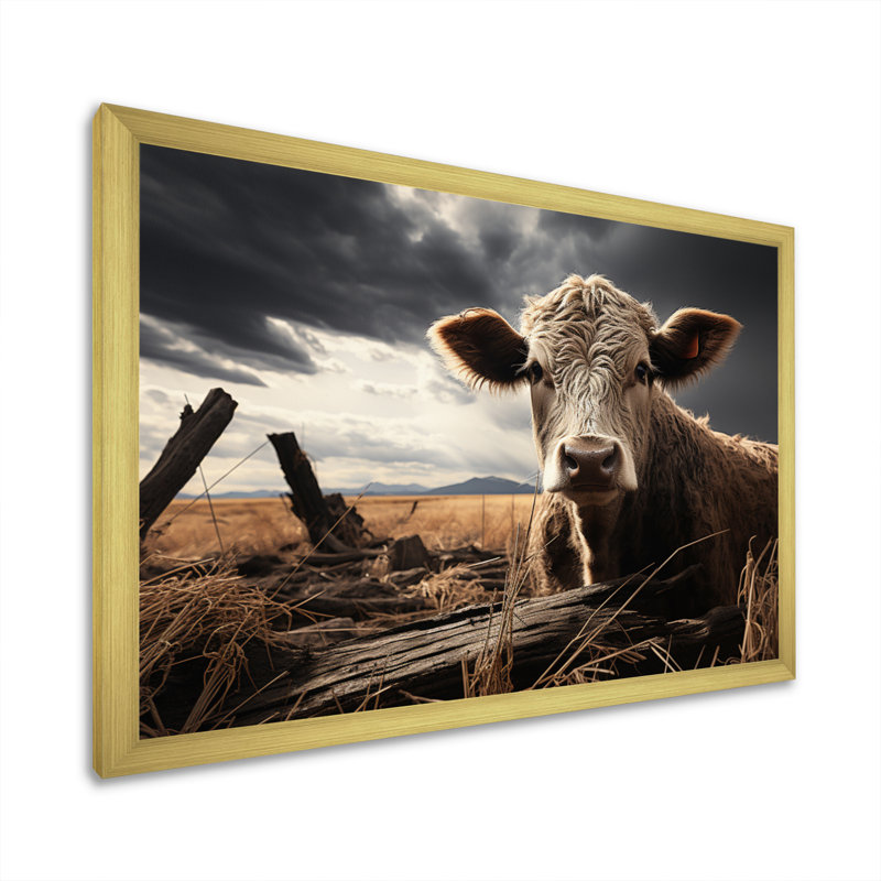 Clever Silent Watch II - reproduction sur toile, H 30 po x l 40 po x P 1,5 po, Encadrement doré