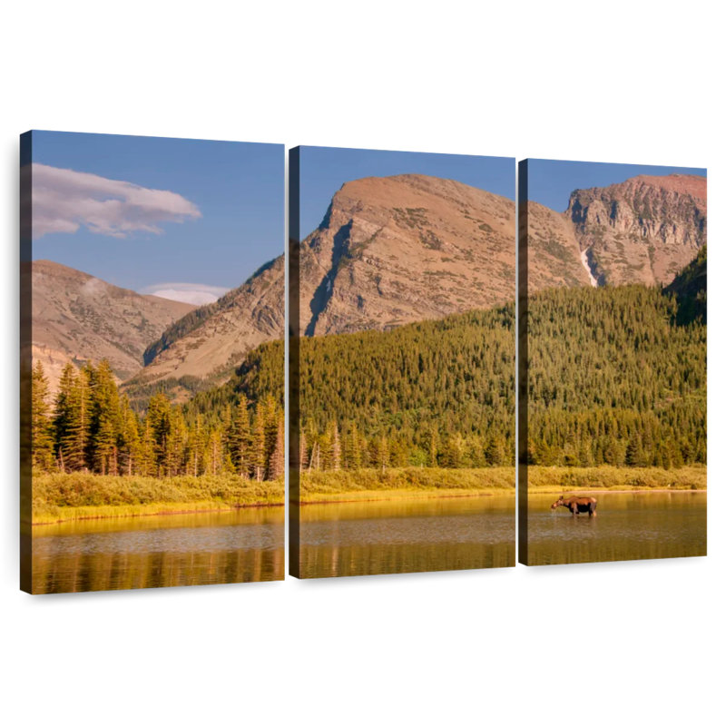 Orignal du lac Alvord Glacier, H 42 po x l 65 po
