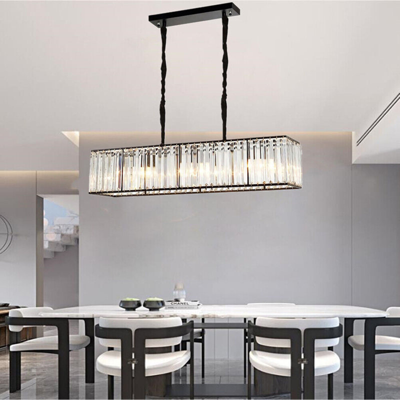 Lustre européen en cristal clair