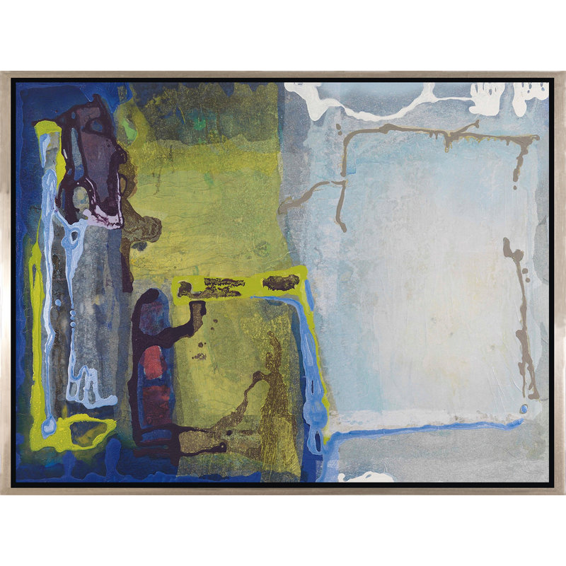 «Two Moods», peinture sur toile à cadre flottant, H 36 po x l 48 po x P 2,25 po
