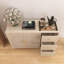 31 po Armoire H 2 portes naturelle avec 3 tiroirs-294987361