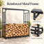 156.5cm W Metal Log Rack