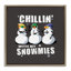 «Chillin 'With Snowmies Snowmen», art mural sur toile par Jedco Brands, Inc.