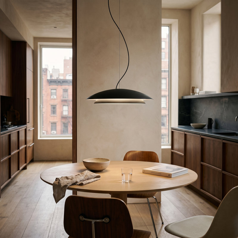 Noway 1 - Light LED Unique/Statement Pendant, Black