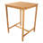 Anjie 3-Piece Teak Wood Bar-Height Patio Dining Table Set