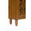 Armoire sculptée arquée vintage avec bibliothèque ouverte