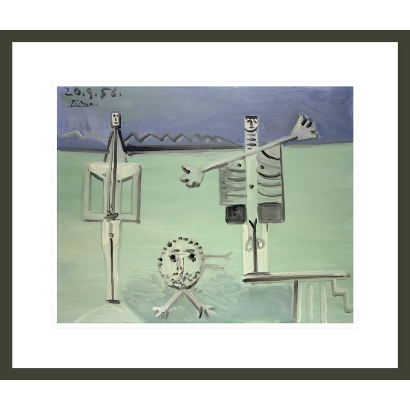The Diving Board by Pablo Picasso -Framed Giclee Print, 17.75" H x 20.76" W