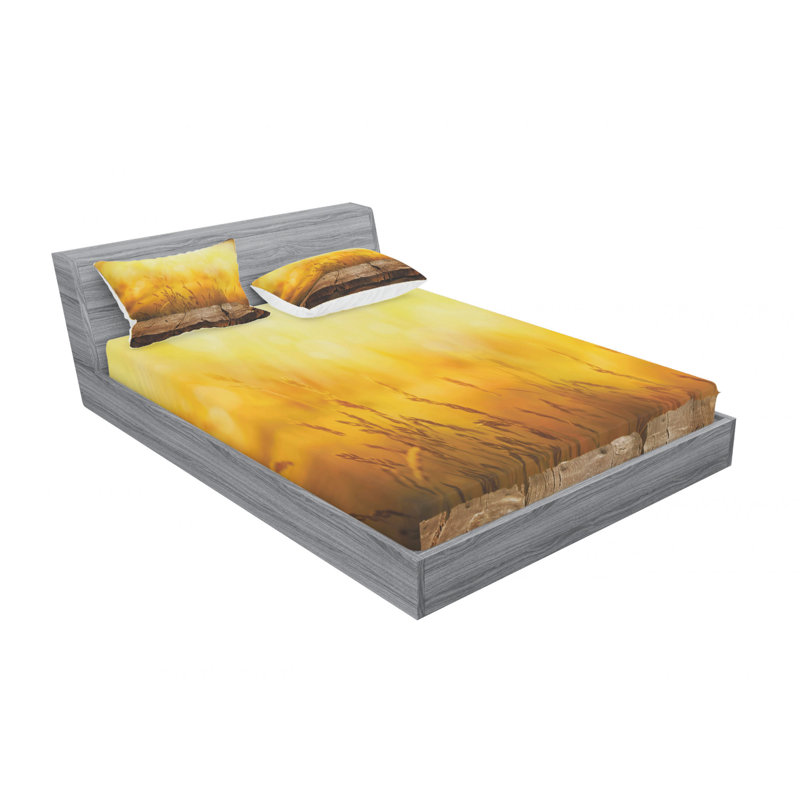 Microfiber Sheet Set, Queen Sheet Set with Fitted Sheet