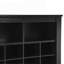 Console élégante à 24 casiers, armoire à chaussures moderne avec base incurvée, buffet polyvalent de haute qualité pour le couloir, la chambre à coucher et le salon-522443372