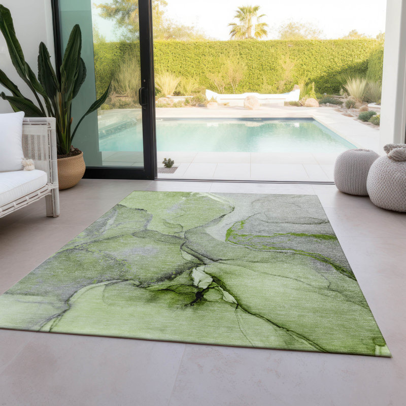 Tapis intérieur / extérieur Alfonzo avec envers antidérapant, Rectangle 9 pi x 12 pi