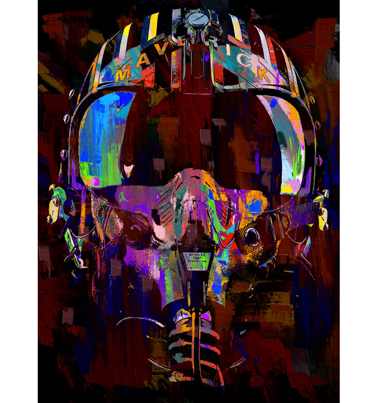 «Top Gun Maverick» par Stephen Chambers, impression sur toile tendue, L 20 po x H 24 po