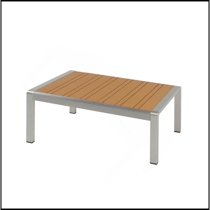 Table basse d'extérieur en aluminium